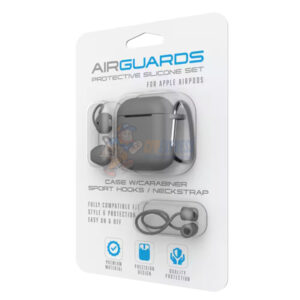 Tzumi AirGuards Protective Silicone Case for AirPods Grey