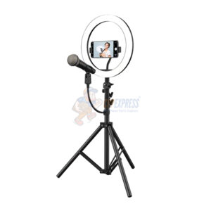 Tzumi On Air Halo Light Pro 10In LED Ring Light with Tripod for Smartphone