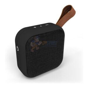 Tzumi Studio Series Speaker Square Waterproof Bluetooth Fabric Speaker Black