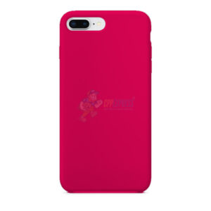 iPhone 7 Plus iPhone 8 Plus Slim Soft Silicone Protective ShockProof Case Cover Fluorescent Rose Red