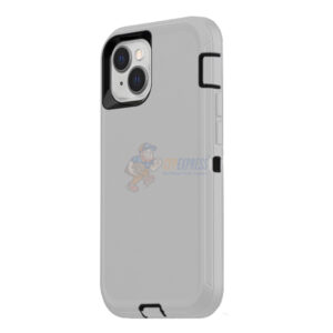 iPhone 13 Mini Shockproof Defender Case Cover Light Gray