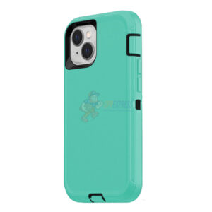 iPhone 15 Shockproof Defender Case Cover Light Blue