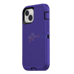 iPhone 15 Shockproof Defender Case Cover Purple
