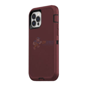 iPhone 15 Pro Max Shockproof Defender Case Cover Burgundy