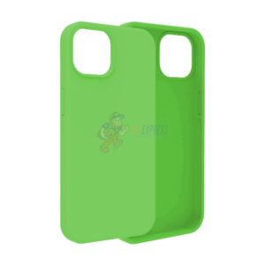 iPhone 15 Slim Soft Silicone Protective ShockProof Case Cover Fluorescent Green