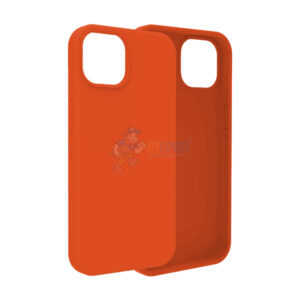 iPhone 15 Plus Slim Soft Silicone Protective ShockProof Case Cover Orange