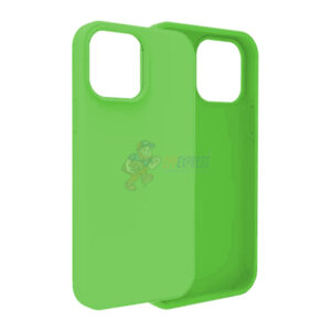 iPhone 15 Pro Max Slim Soft Silicone Protective ShockProof Case Cover Fluorescent Green