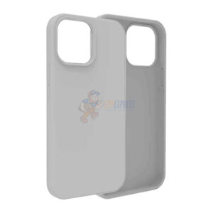iPhone 15 Pro Max Slim Soft Silicone Protective ShockProof Case Cover Gray