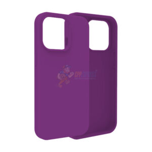 iPhone 15 Pro Slim Soft Silicone Protective ShockProof Case Cover Dark Purple