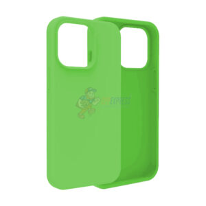 iPhone 15 Pro Slim Soft Silicone Protective ShockProof Case Cover Fluorescent Green