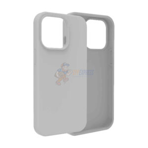 iPhone 15 Pro Slim Soft Silicone Protective ShockProof Case Cover Gray
