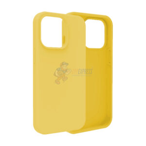 iPhone 15 Pro Slim Soft Silicone Protective ShockProof Case Cover Yellow