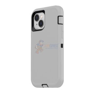 iPhone 13 Shockproof Defender Case Cover Light Grey
