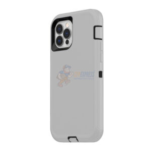 iPhone 13 Pro Max Shockproof Defender Case Cover Light Grey