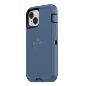 iPhone 14 Shockproof Defender Case Cover Light Blue