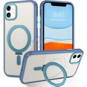 iPhone 11 Shockproof Magnetic Case With Invisible Stand Holder Blue