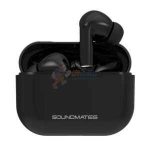 Tzumi Soundmates V2 Bluetooth Wireless Charging Stereo Earbuds with Portable Case Black