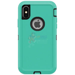 iPhone X iPhone XS Shockproof Defender Case Cover Light Blue