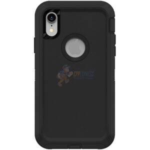 iPhone XR Shockproof Defender Case Cover Black