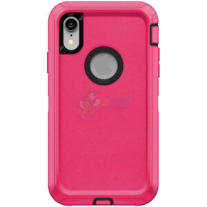 iPhone XR Shockproof Defender Case Cover Hot Pink