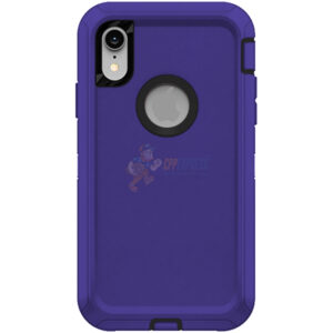 iPhone XR Shockproof Defender Case Cover Purple